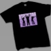T-Qualizer shirt met dancing people flashing, paars